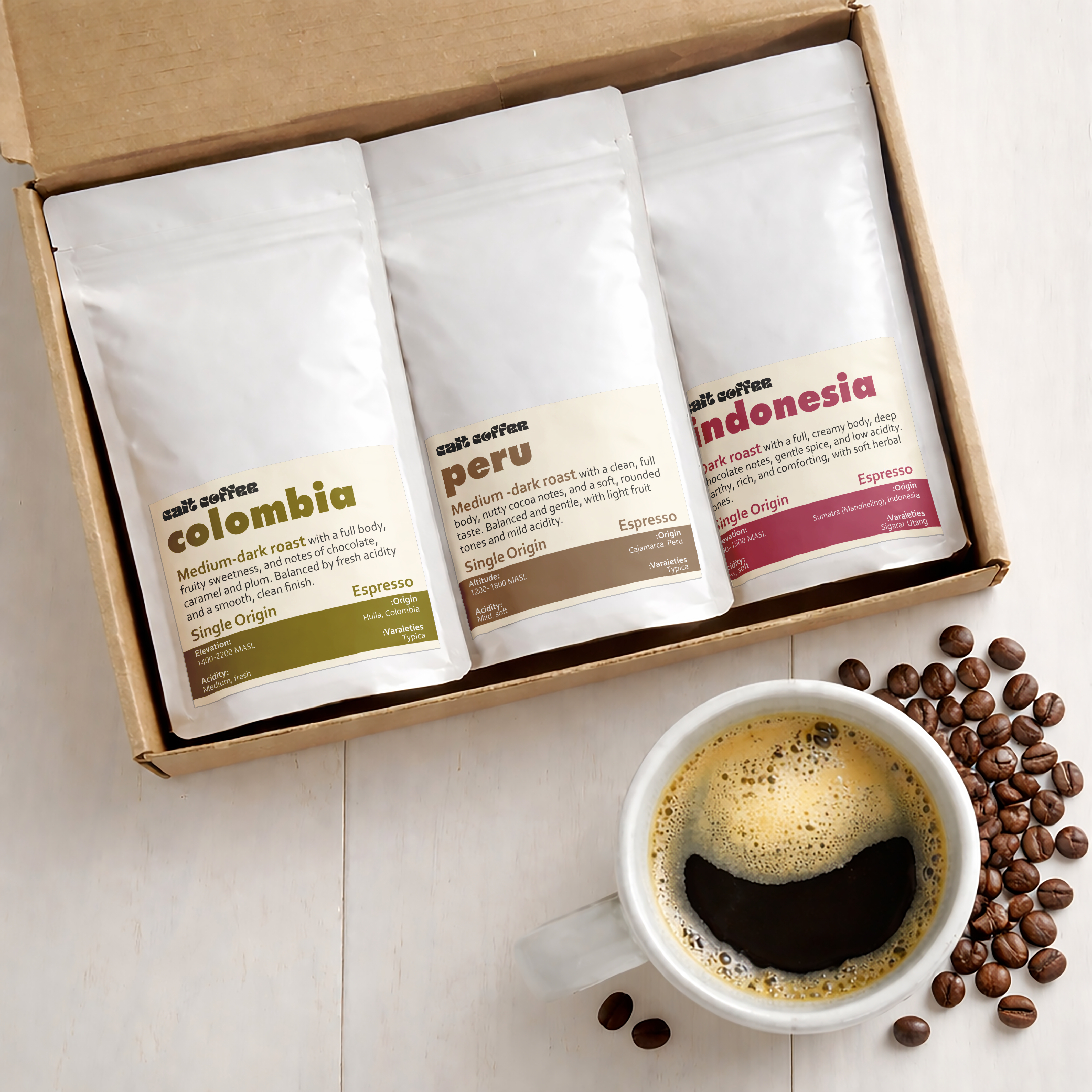 3 x 200gr Single Origin Explorer Pack